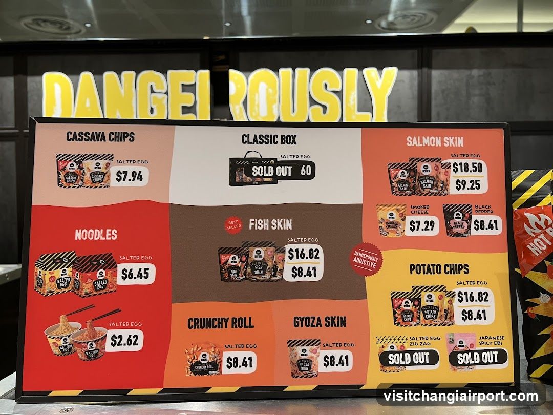 Dangerously Menu Board