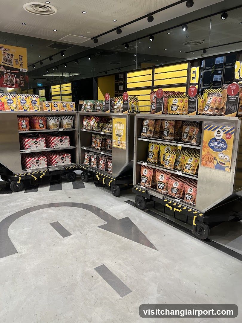 Snack Display in Store Interior