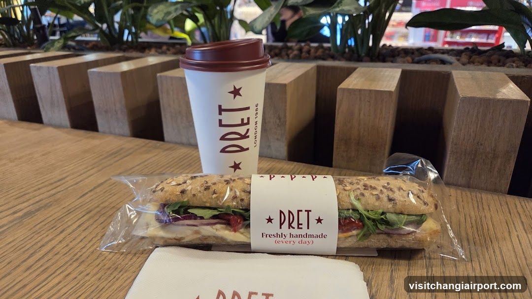 Pret A Manger Sandwich and Coffee