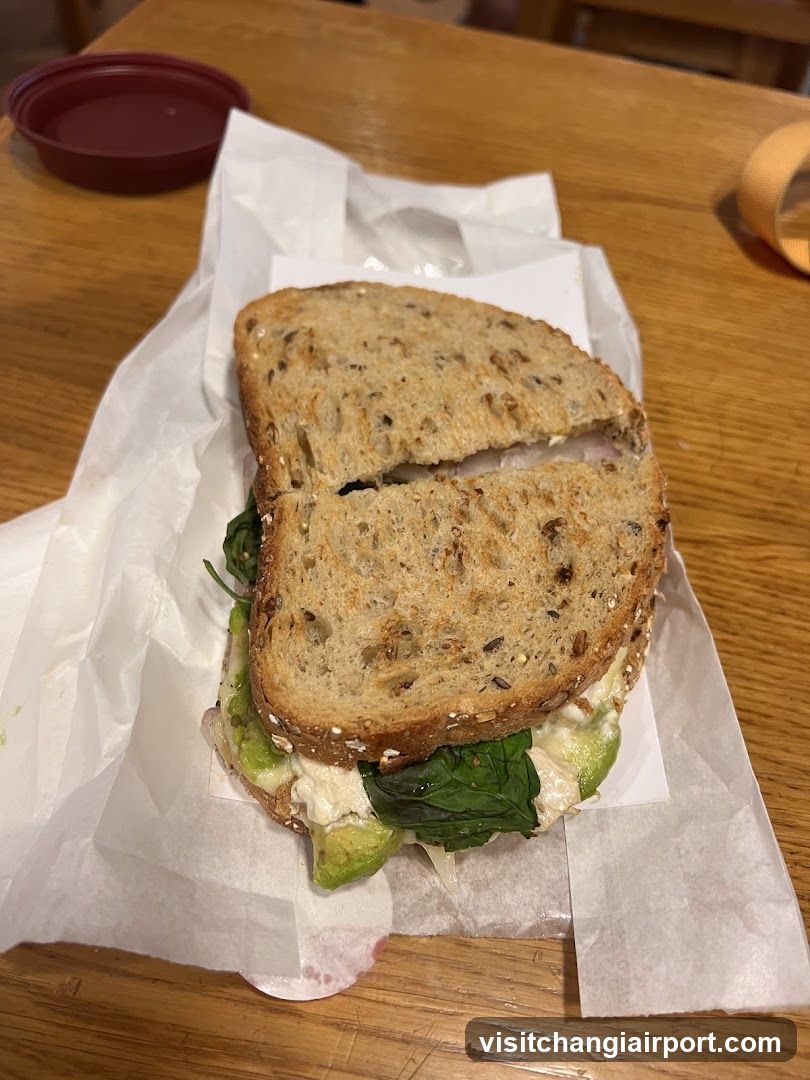 Avocado and Spinach Sandwich