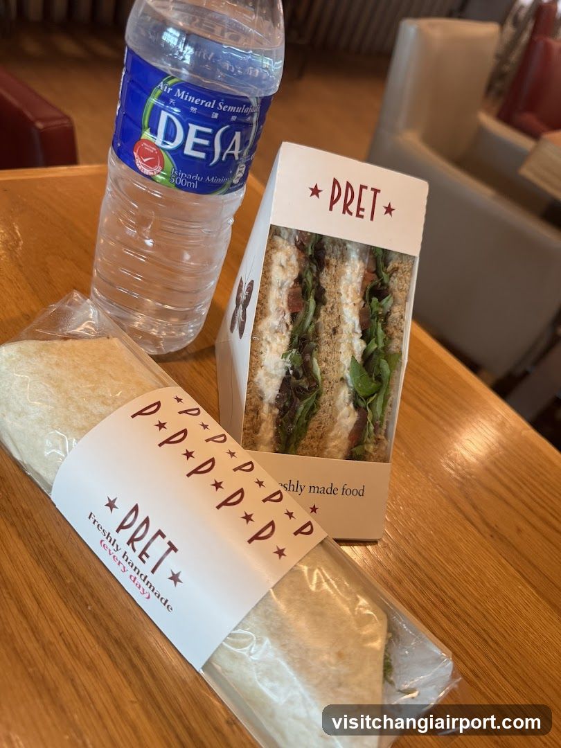 Pret A Manger Food and Water Bottle