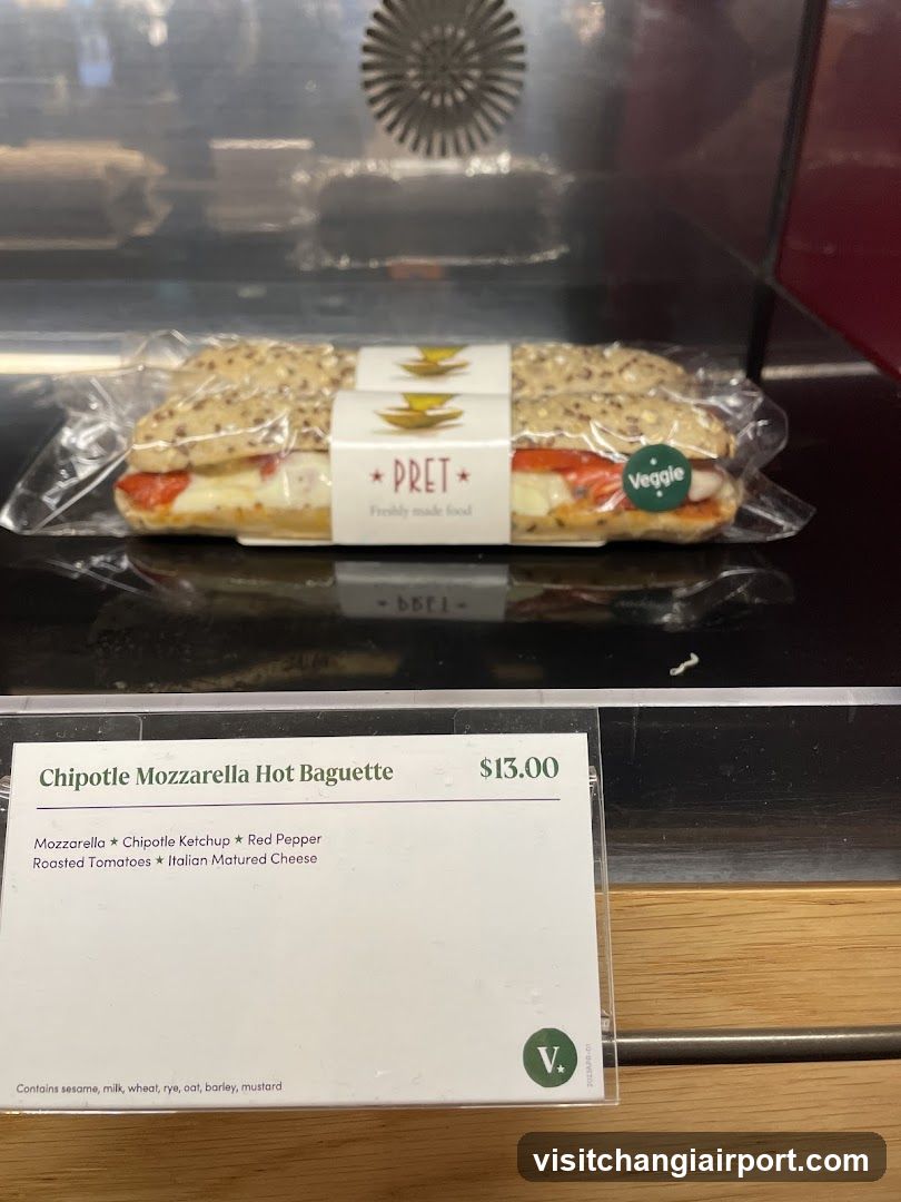 Chipotle Mozzarella Hot Baguette Display