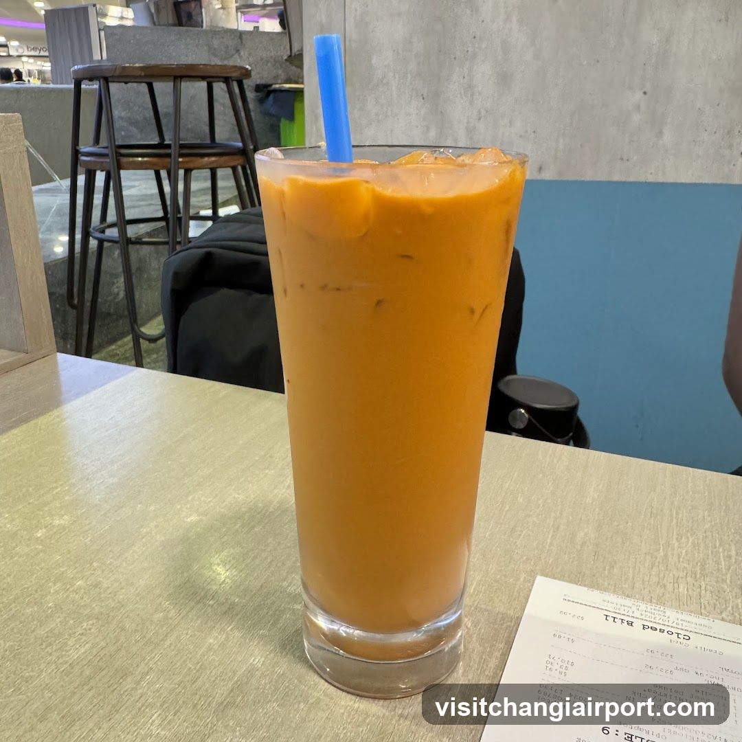 Iced Orange Drink at Cafe