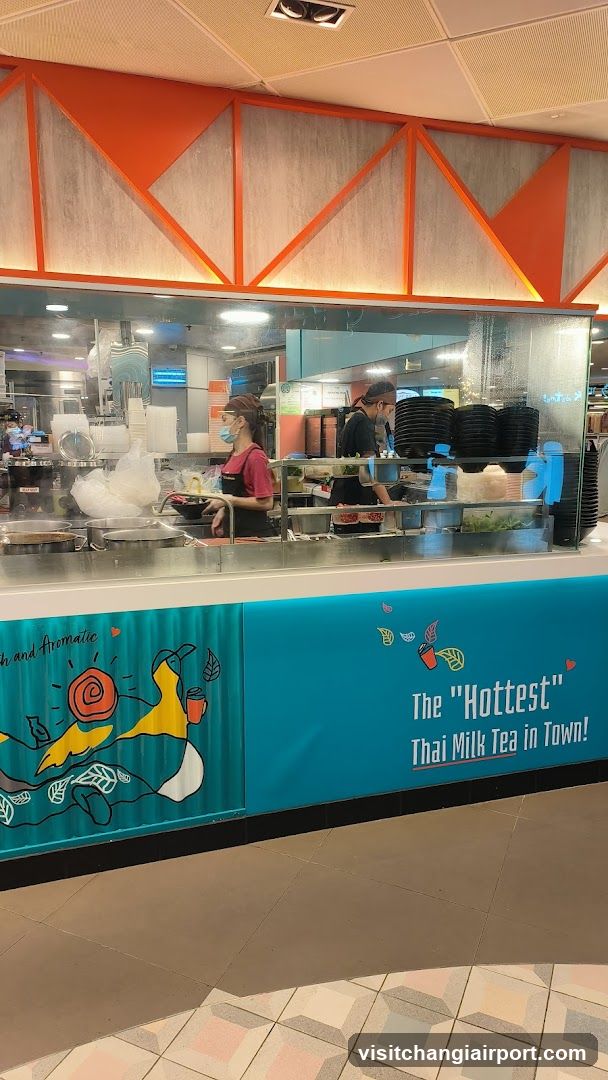 Thai Milk Tea Stall Interior View