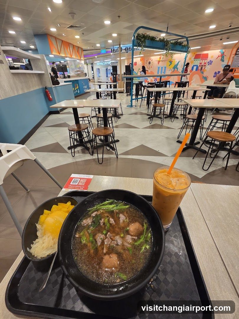 Food Tray in Food Court