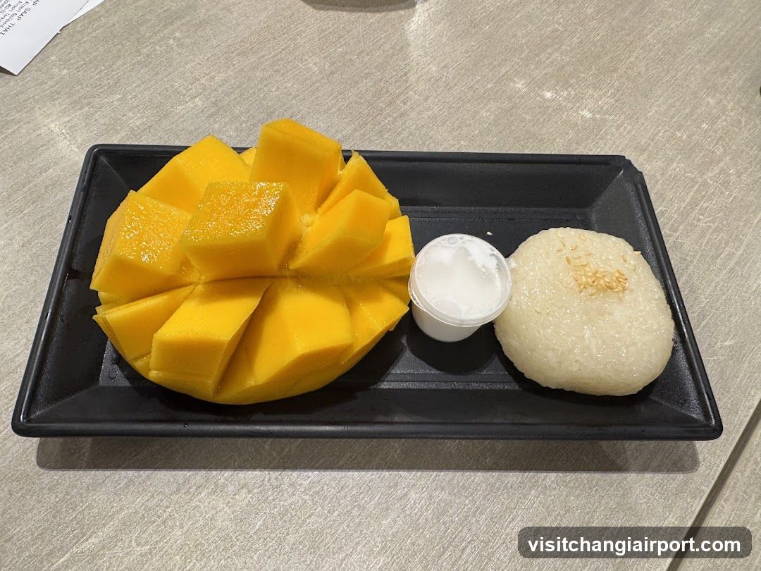 Mango Sticky Rice with Coconut Syrup