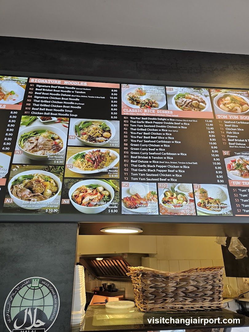 Noodle and Rice Menu Board