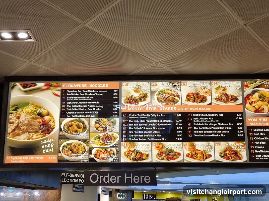 Noodle & Rice Menu Board
