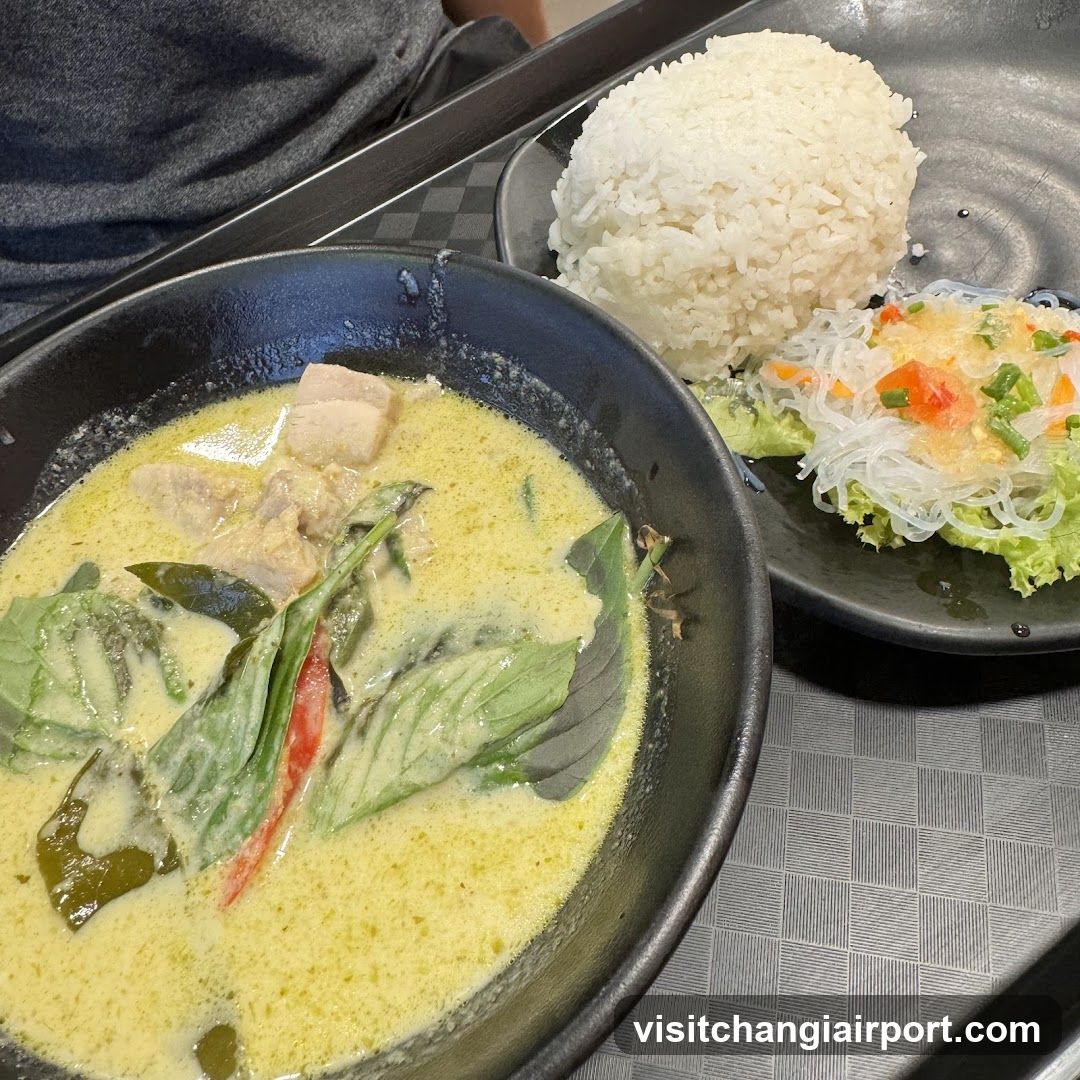 Thai Curry and Rice Meal
