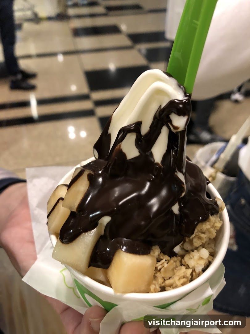 Fruit and Yogurt Bowl with Chocolate Drizzle