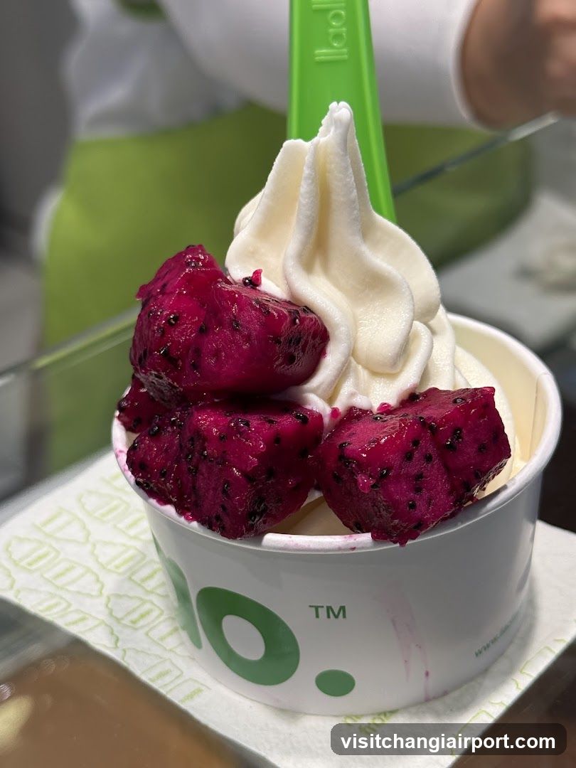 Dragon Fruit Soft Serve Dessert