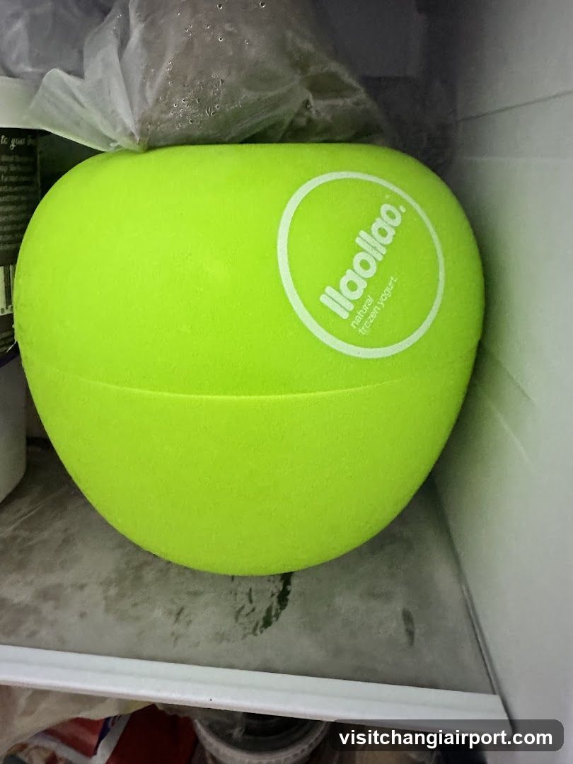 Yogurt Container in Refrigerator