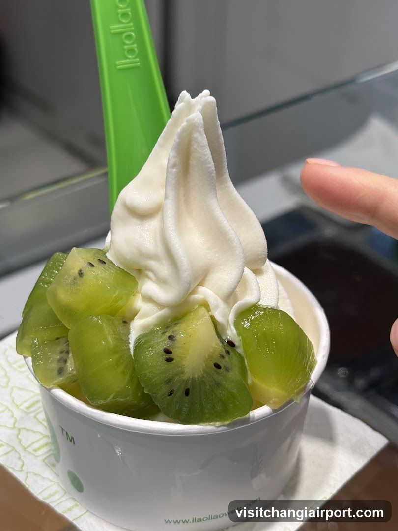 Kiwi Soft Serve Dessert
