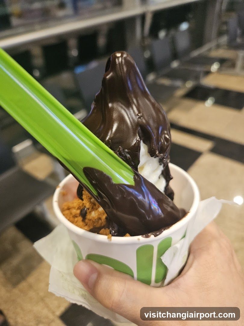 Chocolate Ice Cream with Cookie Crumble