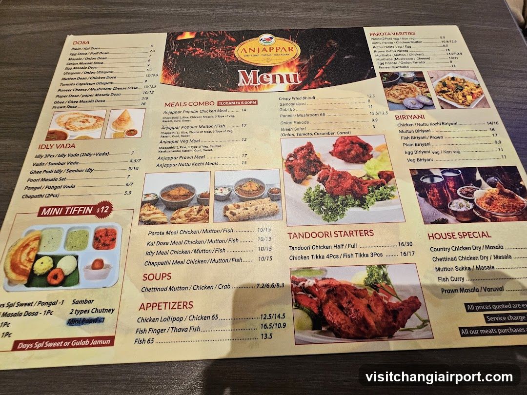 Anjappar Restaurant Menu