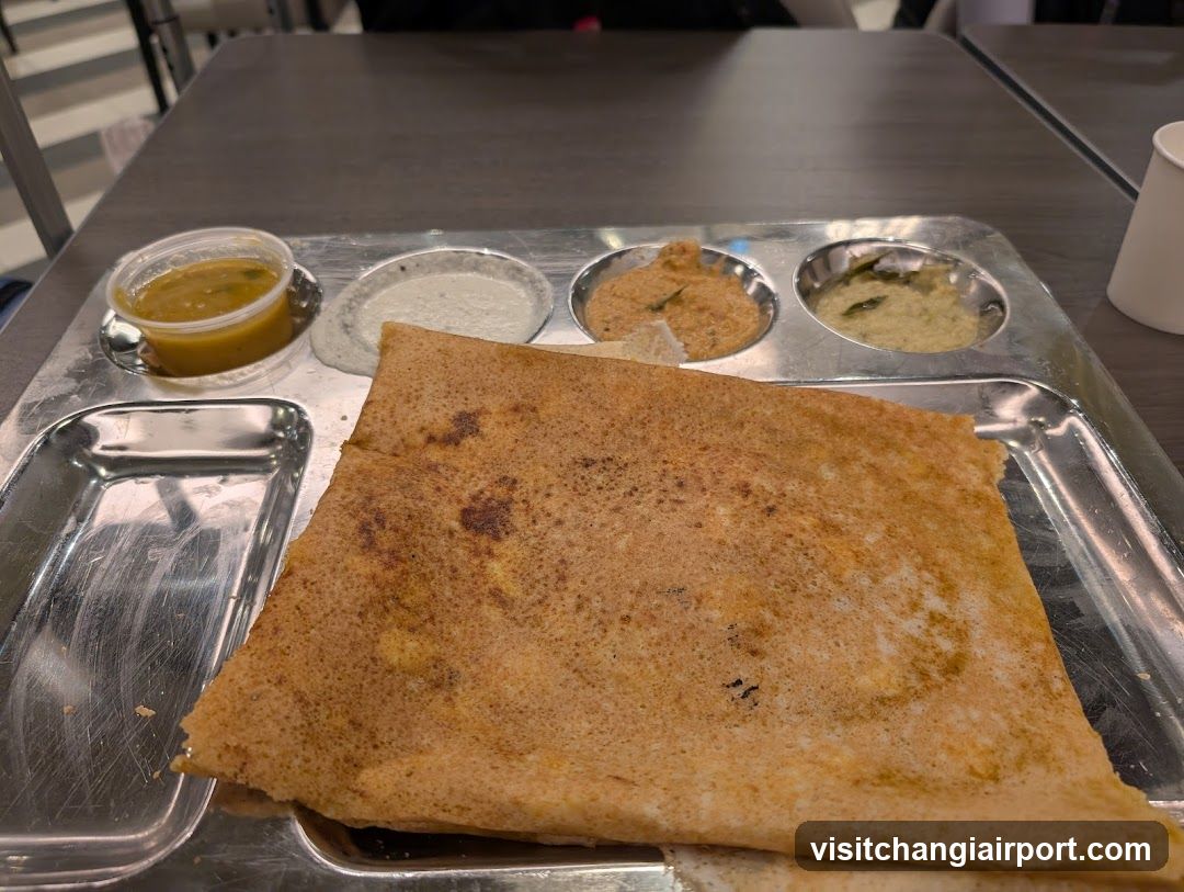 Dosa Meal on Tray
