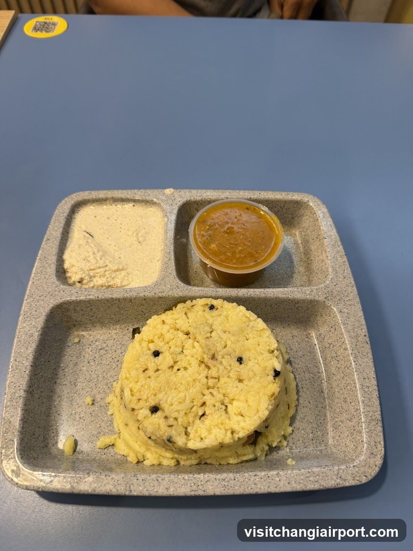 Meal Tray with Rice and Sauce