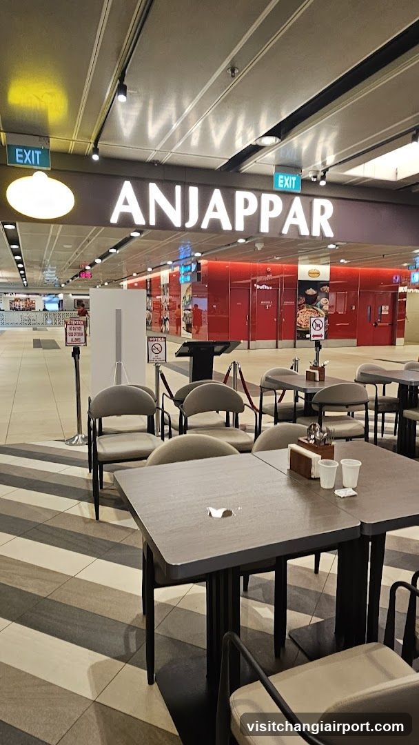 Dining Area with Anjappar Signage