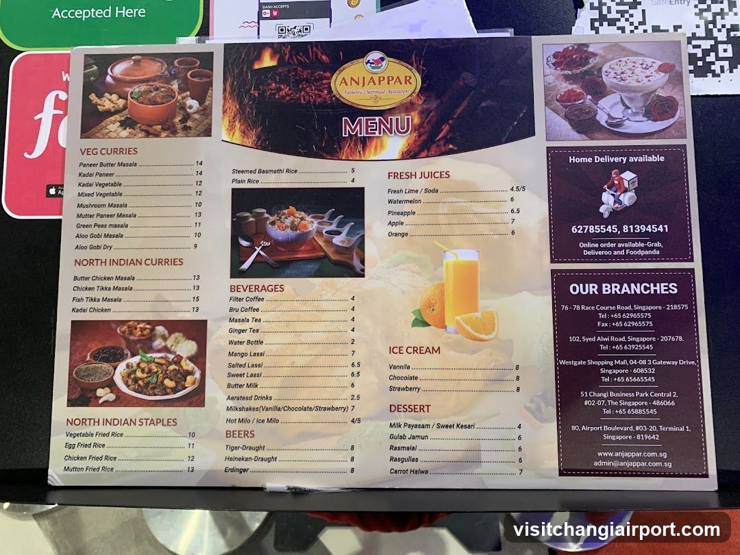 Anjappar Restaurant Menu