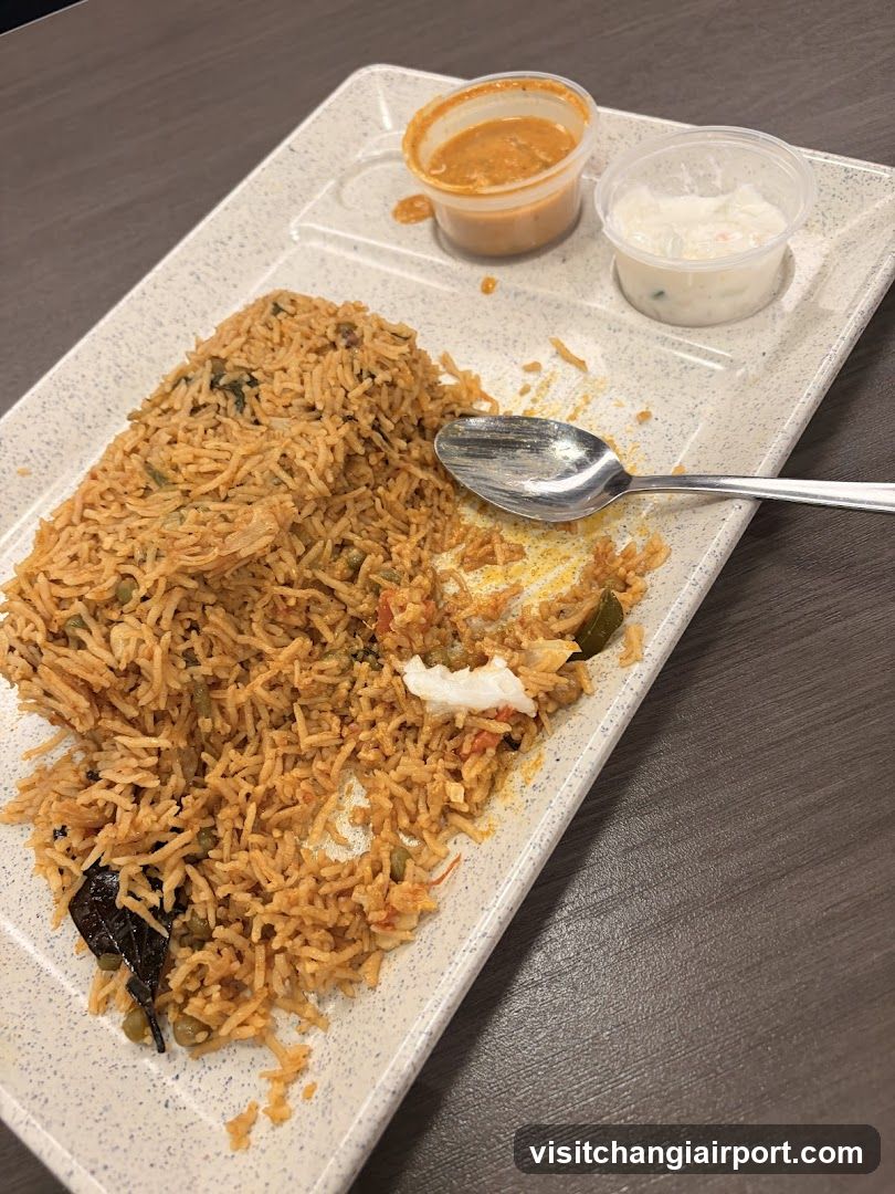 Biryani Plate with Sauces