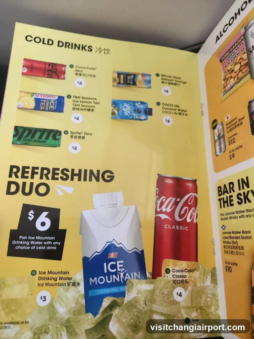 Cold Drinks Menu Page