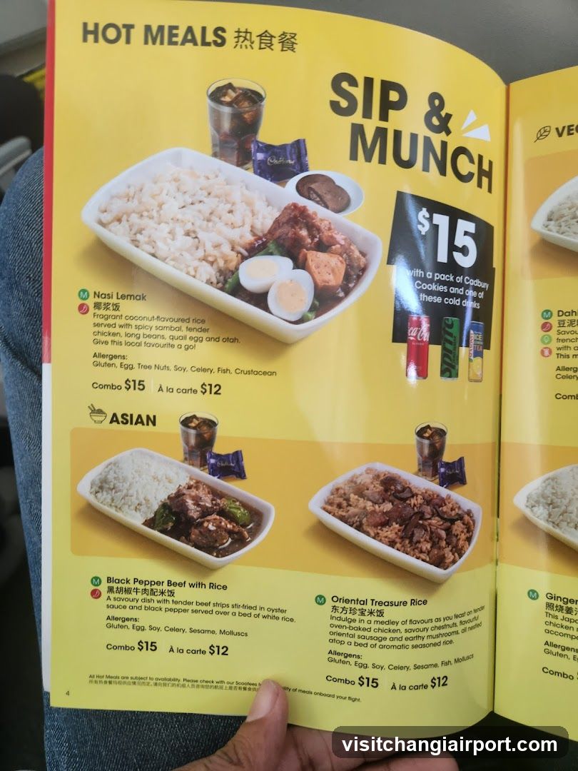 Sip & Munch Menu Page