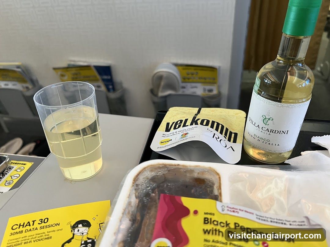 Aircraft Meal and Drink Setup