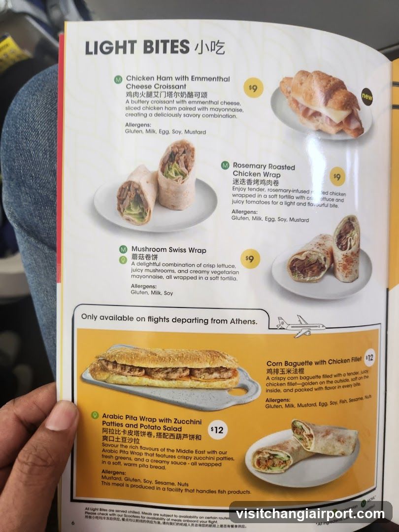 Light Bites Menu Page