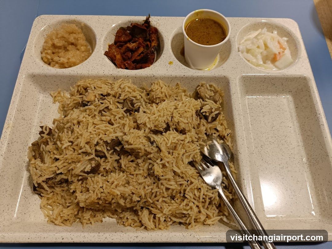 Meal Tray with Rice and Side Dishes