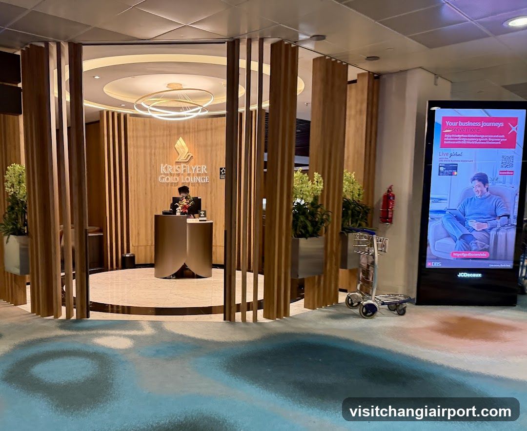 KrisFlyer Gold Lounge Entrance