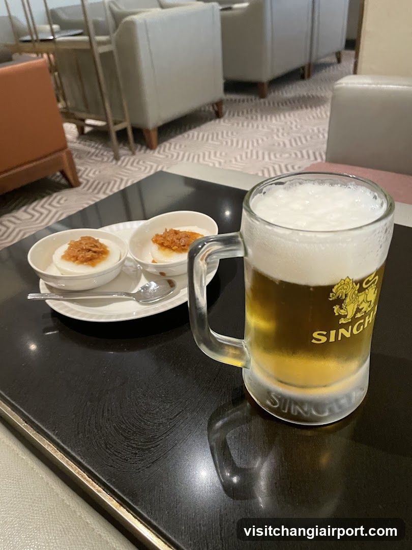Singha Beer and Dessert in Lounge