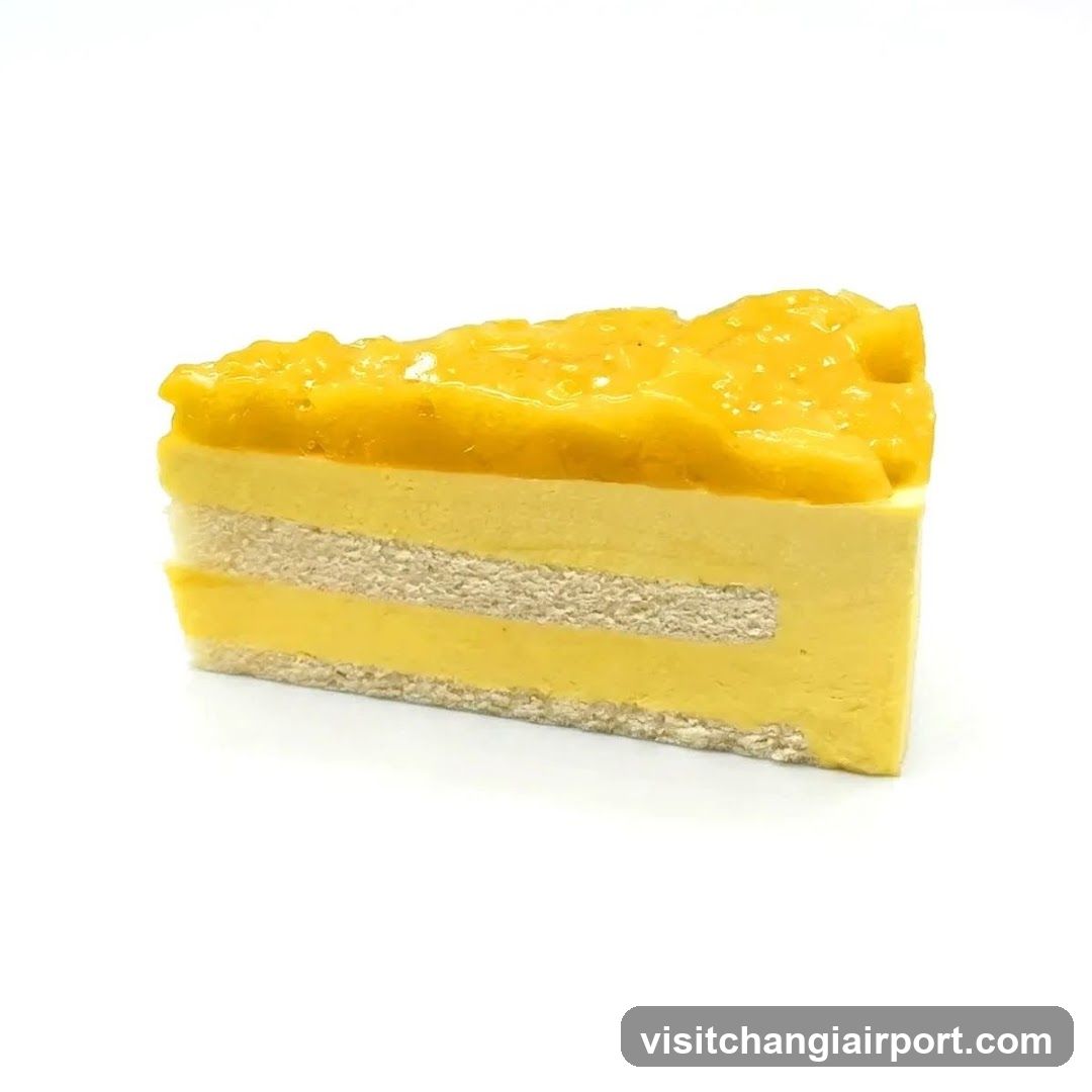 Mango Layer Cake Slice