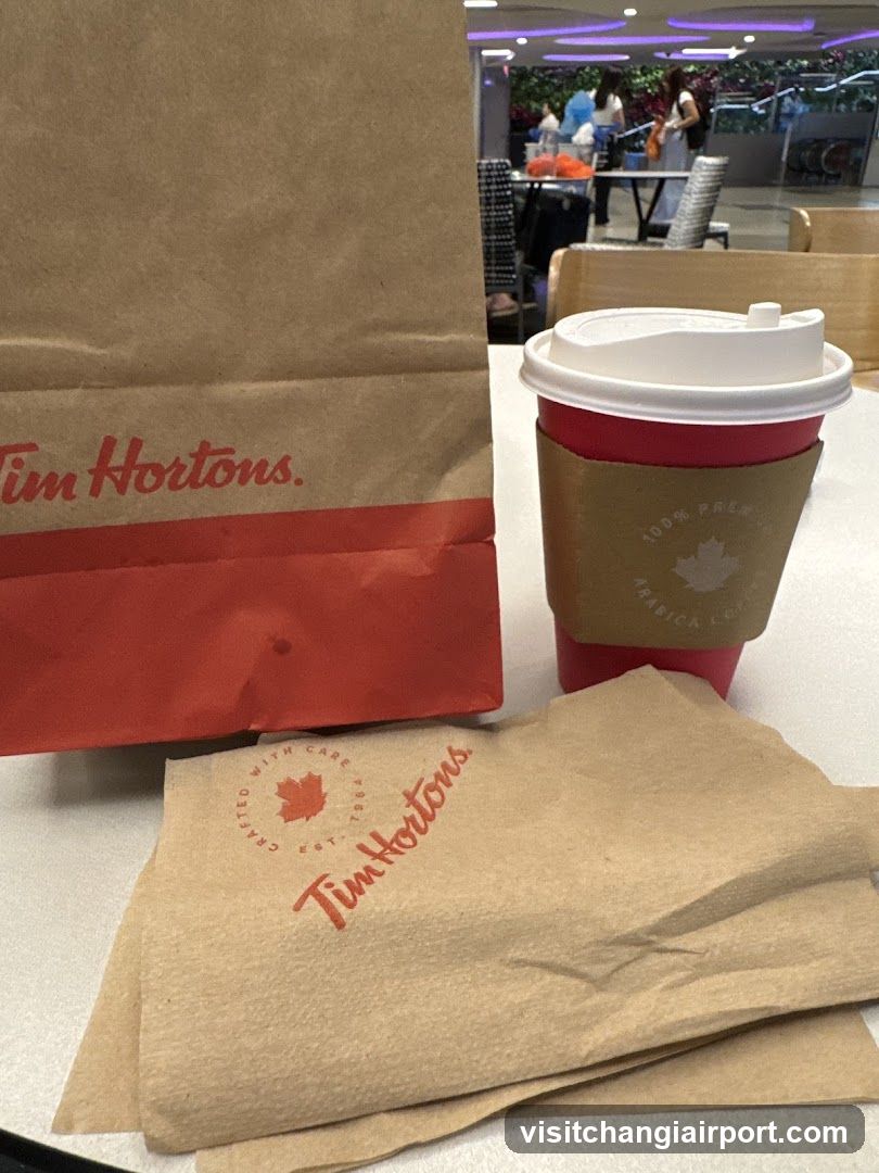 Tim Hortons Coffee and Bag