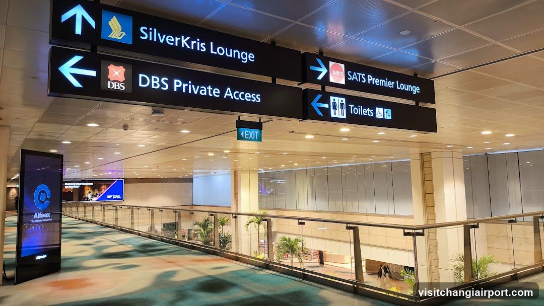 Airport Lounge Signage Area