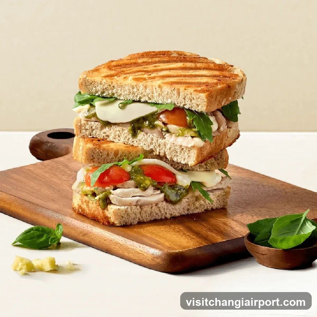 Grilled Sandwich with Pesto and Tomatoes