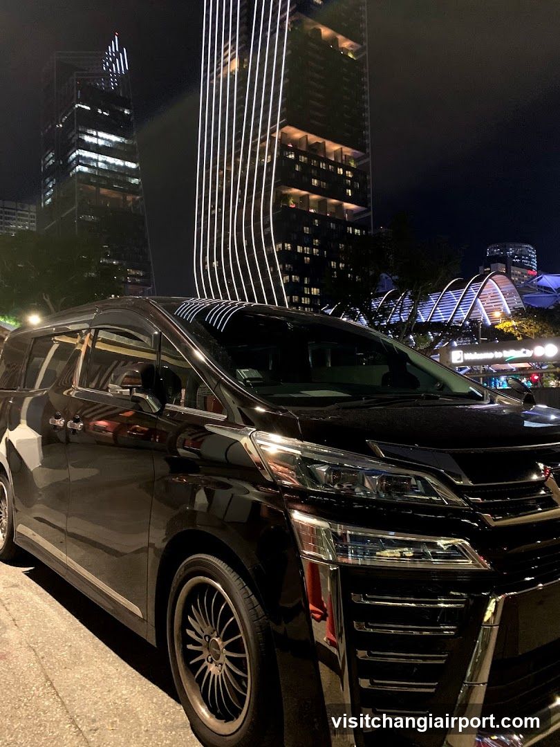 Night City Scene with Luxury Van