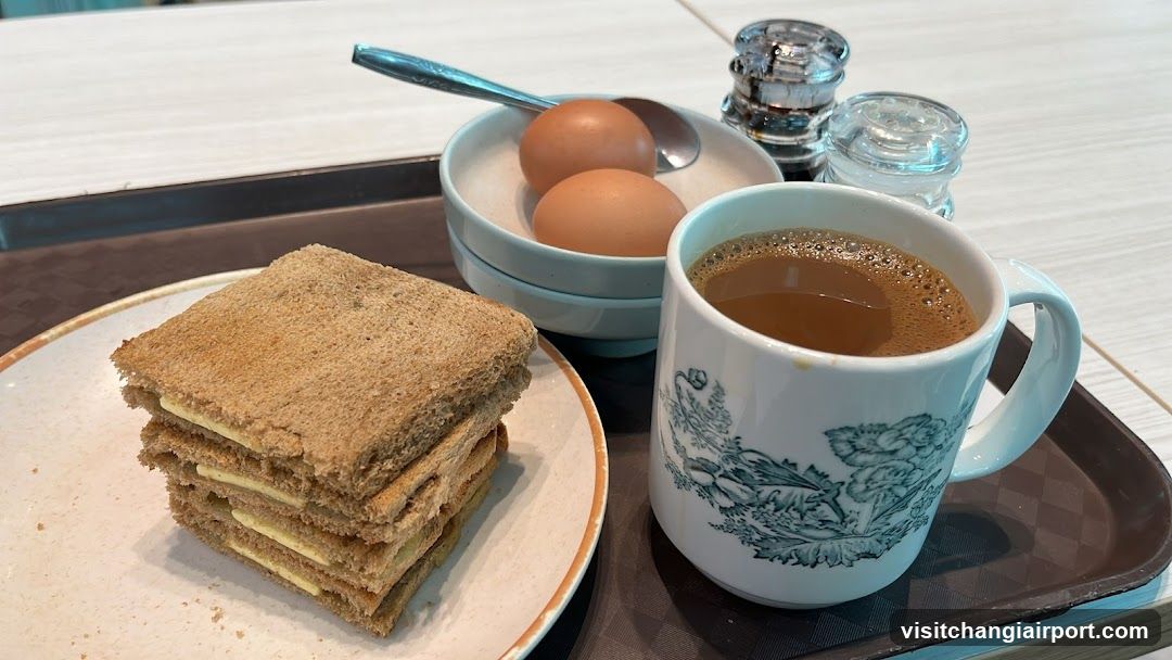 Breakfast Tray with Toast and Coffee