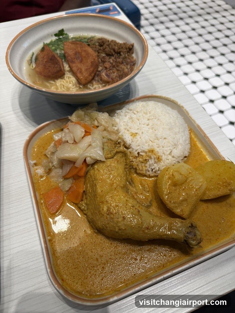 Curry Chicken and Ramen Meal