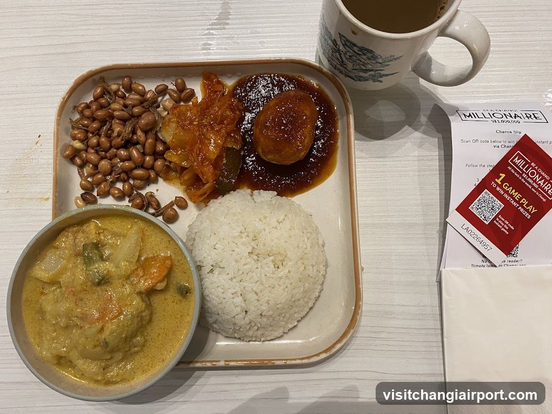 Meal Tray with Curry and Rice