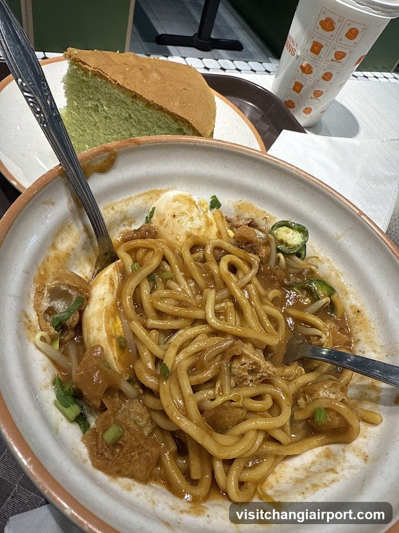 Noodle Dish with Cake
