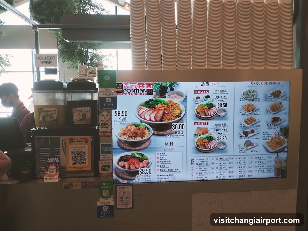 Pontian Noodle Menu Board