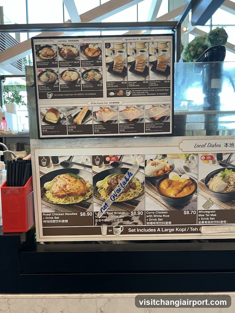Food Menu Board Display