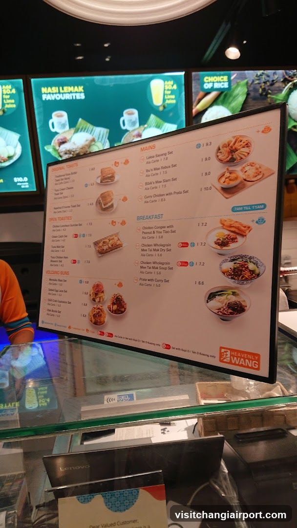 Heavenly Wang Menu Board