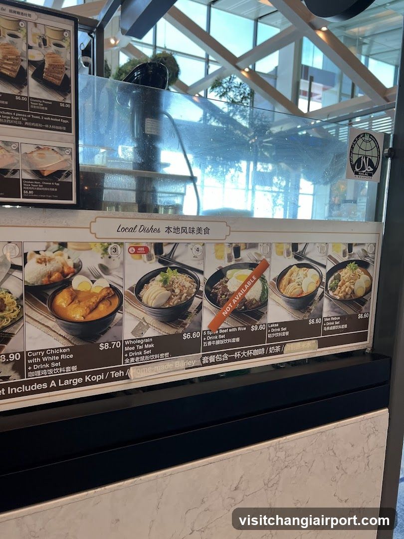 Local Dishes Menu Board