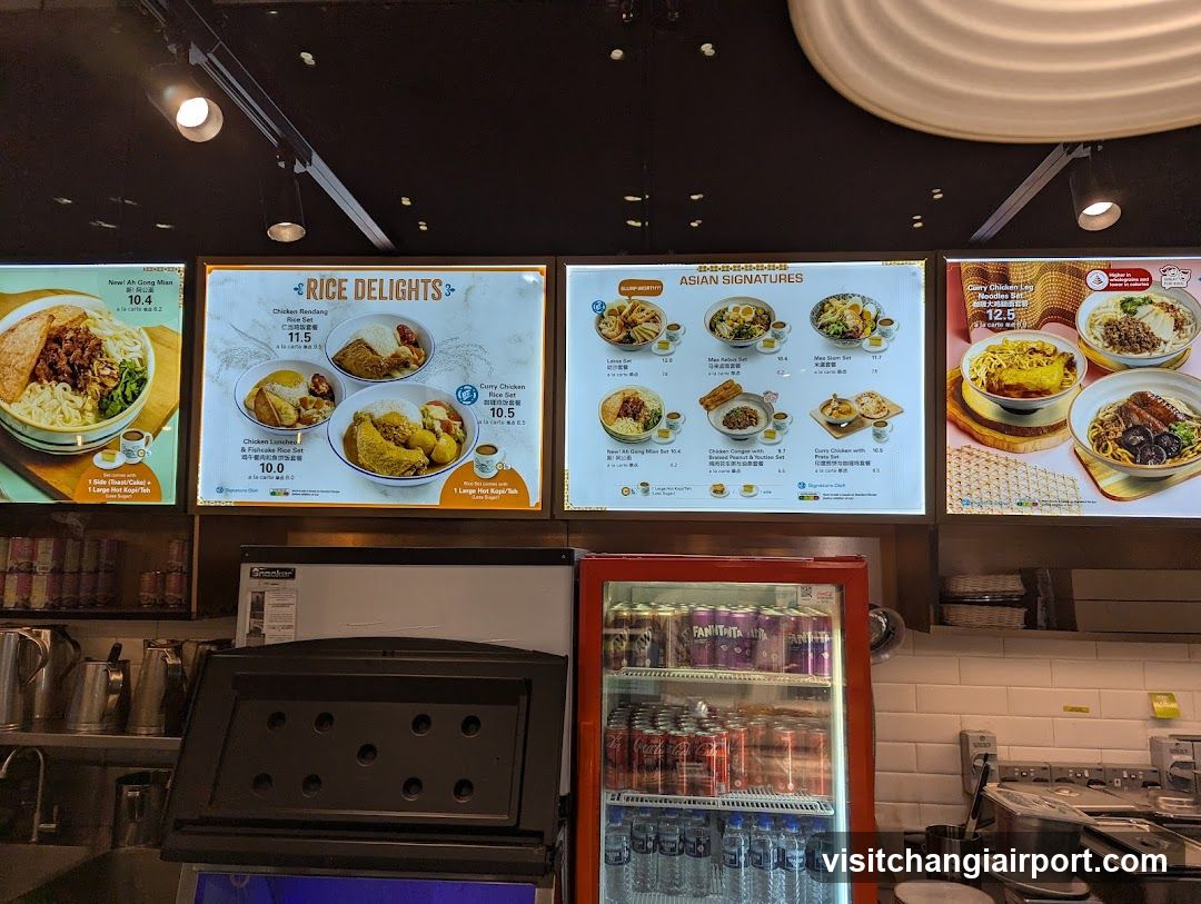 Rice Delights & Asian Signatures Menu Board