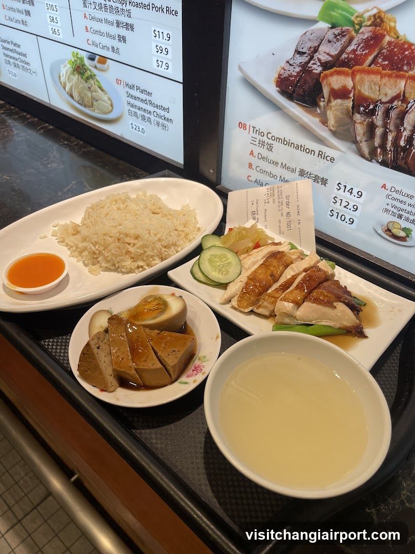 Hainanese Chicken Rice Meal