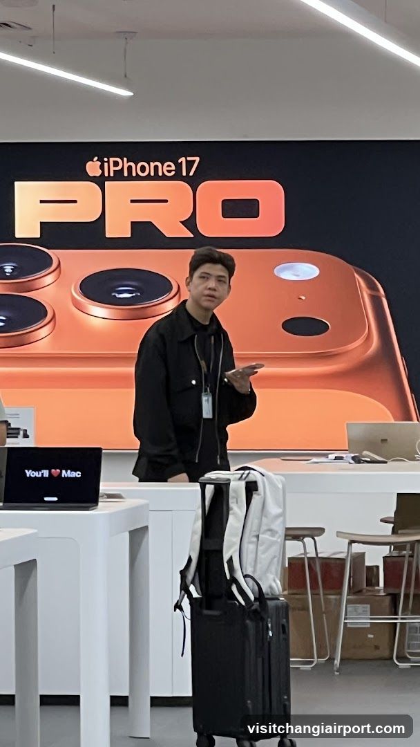 Apple Store Interior with iPhone 17 Pro Display