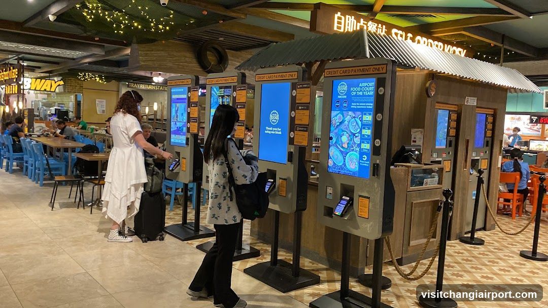 Airport Self-Checkout Kiosk Area
