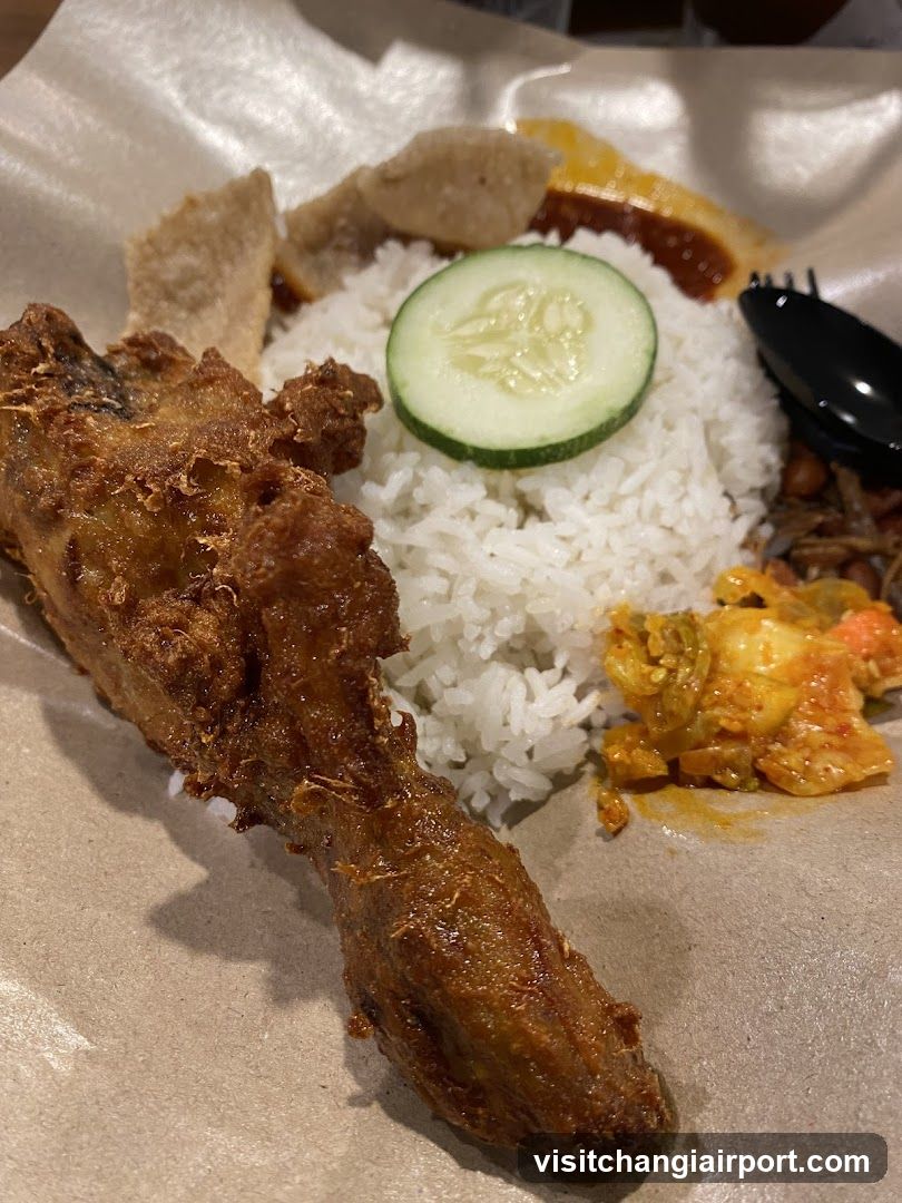 Fried Chicken and Rice Meal