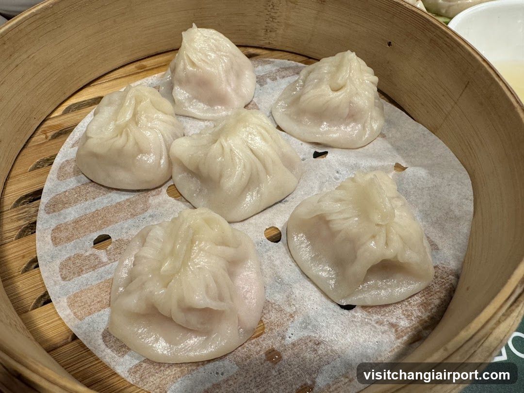 Steamed Dumplings in Bamboo Basket